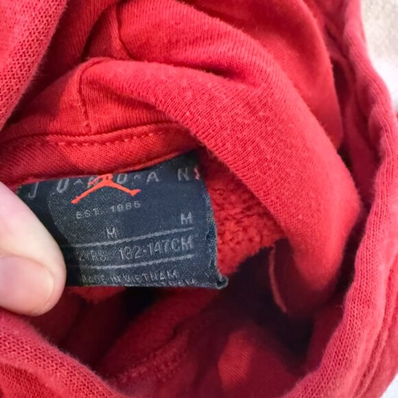 Red Jordan Youth Medium Sweatshirt Hoodie - Picture 2 of 3